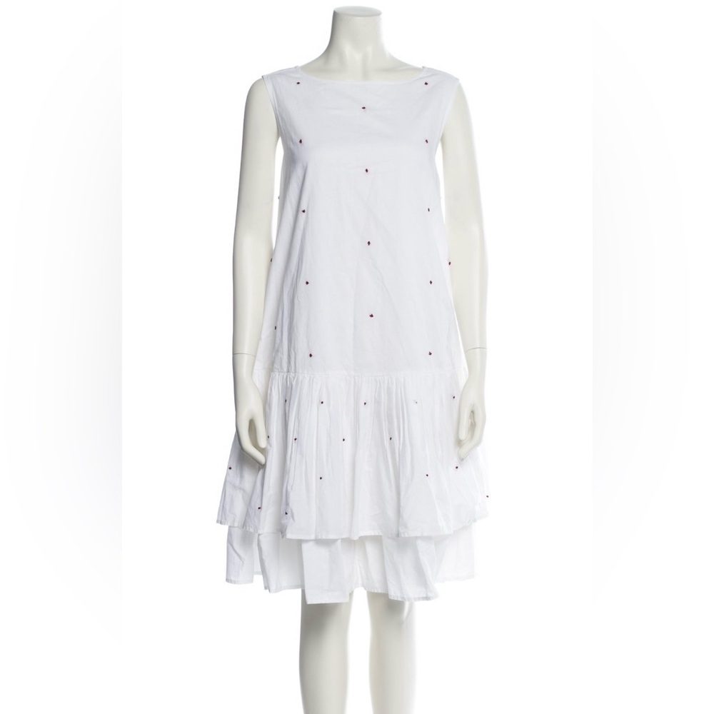 NWOT Merlette Drop Waist Tiered Midi Dress